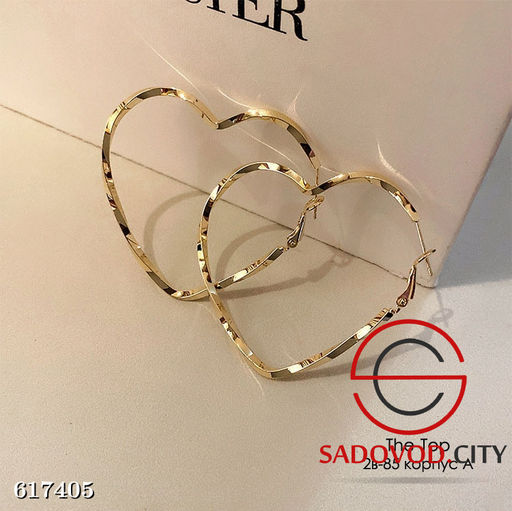 Серьги большие сердечки - Bruno фото 7