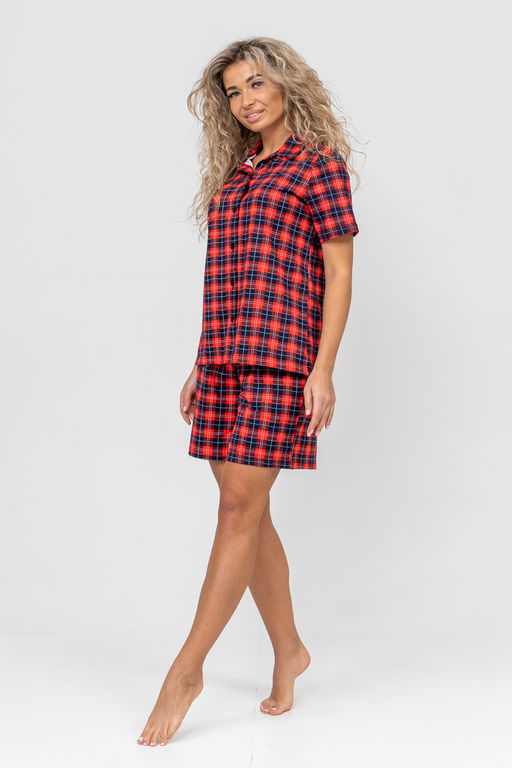 Костюм женский Натали из хлопка в клетку  фото 8