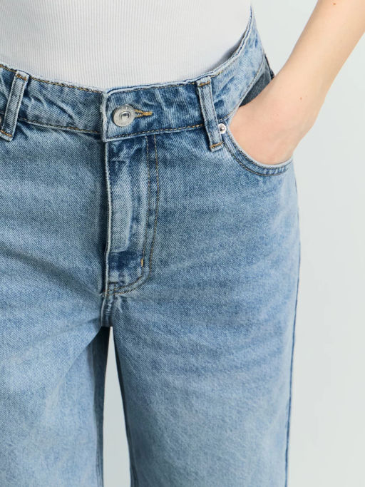 Джинсы wide leg с высокой посадкой / Zarina  фото 5