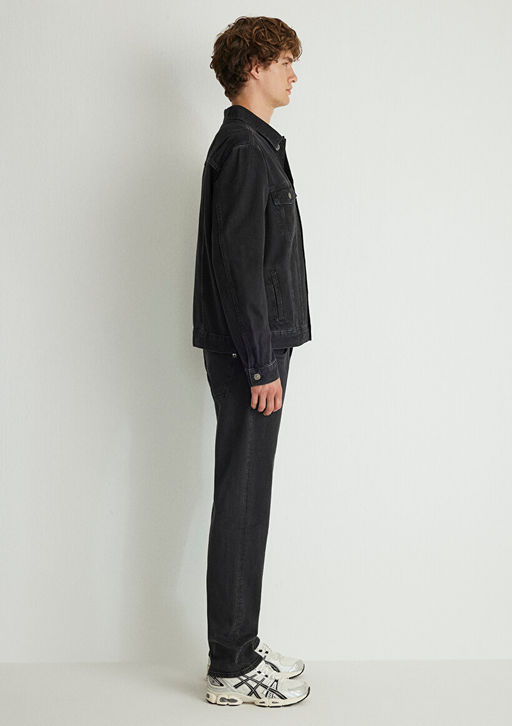 Ray Kolej Antrasit Jean Ceket - Mavi фото 5