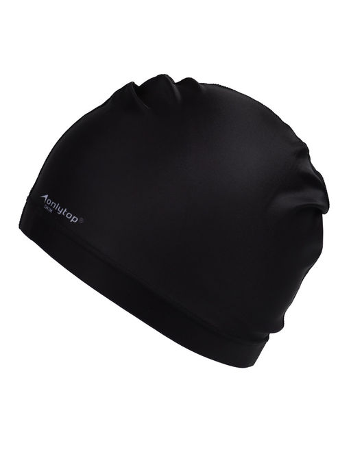 Шапочка для плавания взрослая ONLYTOP Waves, тканевая, обхват 54-60 см