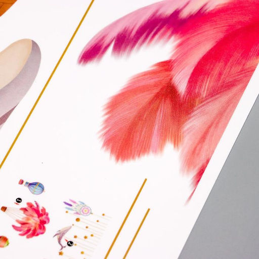 Наклейка интерьерная цветная «Воздушные шары среди звёзд», 30×90 см, набор 2 листа