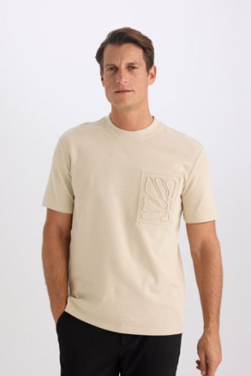 Regular Fit Bisiklet Yaka K?sa Kollu Tisort