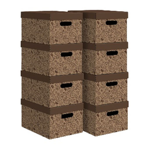 VAL BC-41 Короба картонные, 25*33*18.5 см, набор 8 шт., ОГУРЦЫ, шт