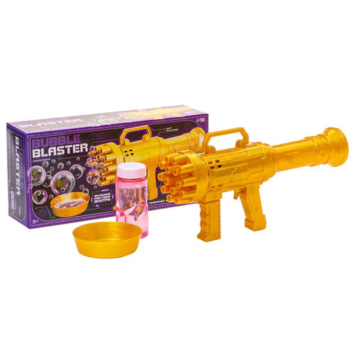 Генератор мыльных пузырей Пулемёт, золотой, 23,6 ? 10,8 см - Funny toys фото 3