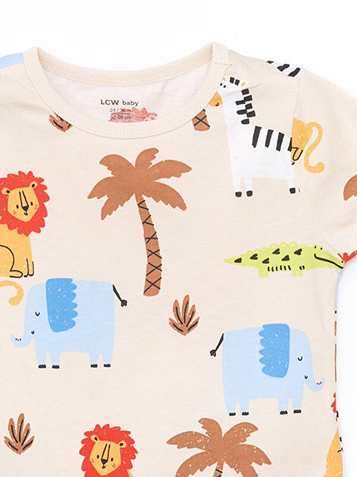 Beli Lastikli Bask?l? Erkek Bebek ?ort Pijama Alt - Waikiki фото 2