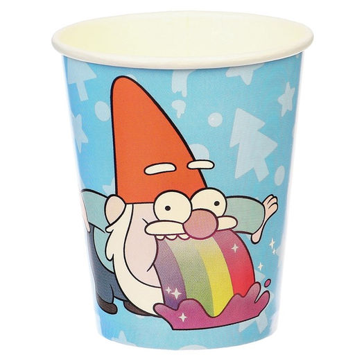 Стакан бумажный С Днем Рождения!, 250 мл, 6 штук, Гравити Фолз - Disney фото 4
