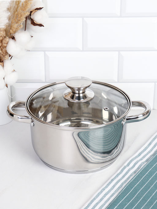 Кастрюля 3,2 л, Аванта / LB-1106-8B-3,2 /уп 1/ индукция/ Гофрокороб/ KISIGA - Галеонтрейд фото 2