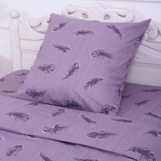 Постельное бельё 1,5сп Флай, цвет антрацит, 150х210см, 150х210см, 70х70 см, бязь, 120 г/м, хлопок 100% - Атра фото 2