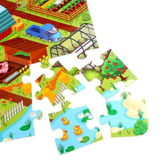 Набор напольный пазл с фигурками Моя ферма - Puzzle time фото 7