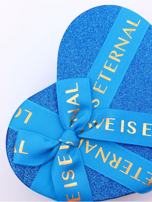 Набор подарочных коробок сердце 3 в 1, сияющий синий с бантом Любовь вечна, 22?20?9; 18.5?17?7.5; 16?14?6 см - UPAK LAND фото 3