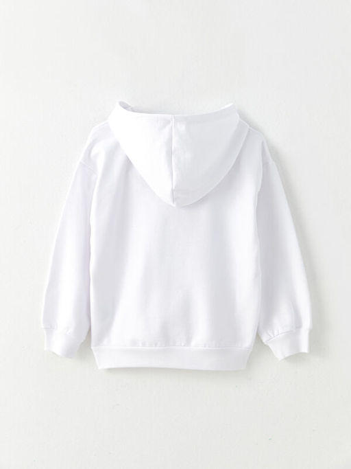 Kap??onlu Basic Uzun Kollu K?z ?ocuk Sweatshirt - Waikiki фото 2