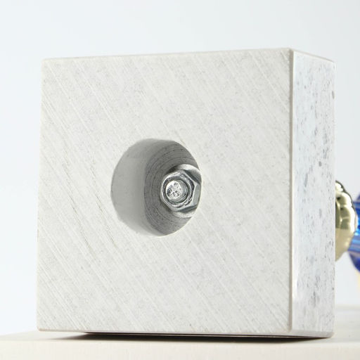 Кубок 132C, наградная фигура, золото, подставка камень, 21×7×6 см