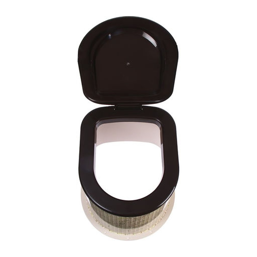 Туалет дачный, h=36 см, без дна, с отверстиями для крепления к полу, бежевый