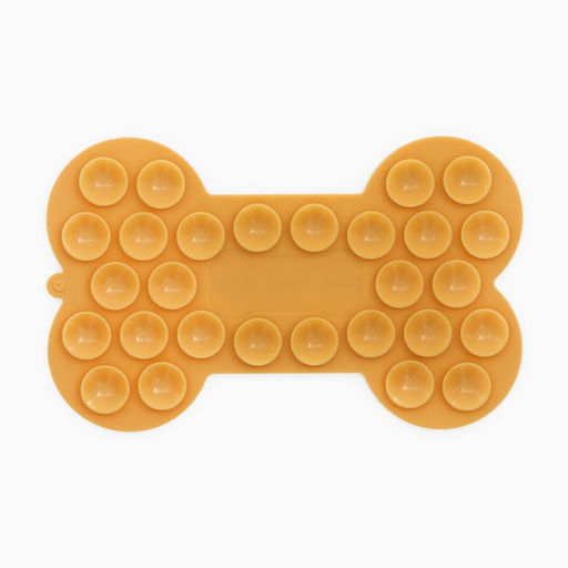 Коврик для лизания на присосках 18.511.5 см, жёлтый - Пижон фото 4