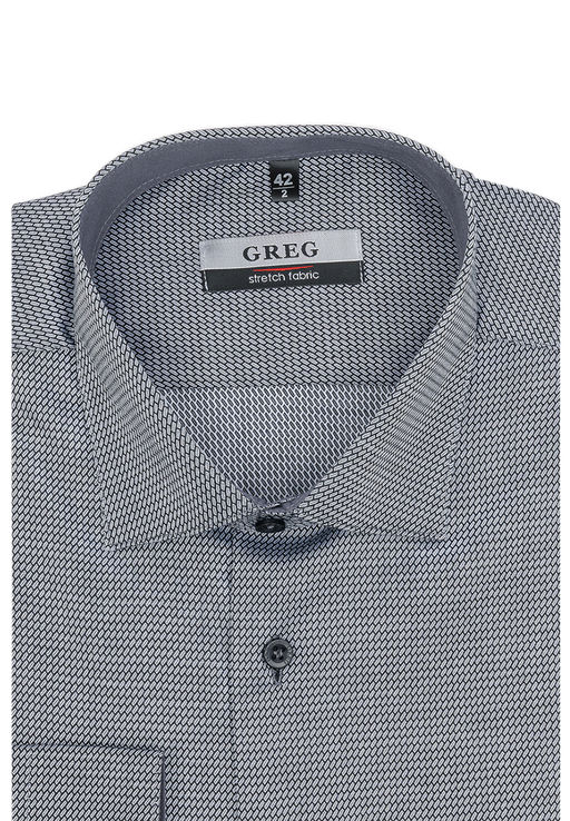 Сорочка мужская длинный рукав GREG 313/137/1339/Z/1 STRETCH  фото 3
