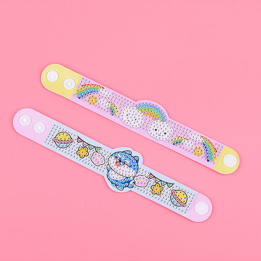 Браслет "Алмазная мозаика. Мультяшки" в коробке