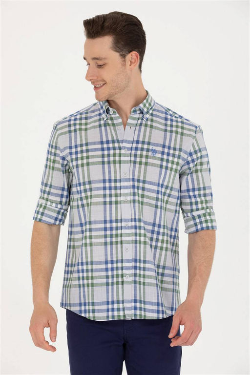 U. S. Polo Assn Мужская рубашка Saks в клетку - U.s. polo assn фото 10