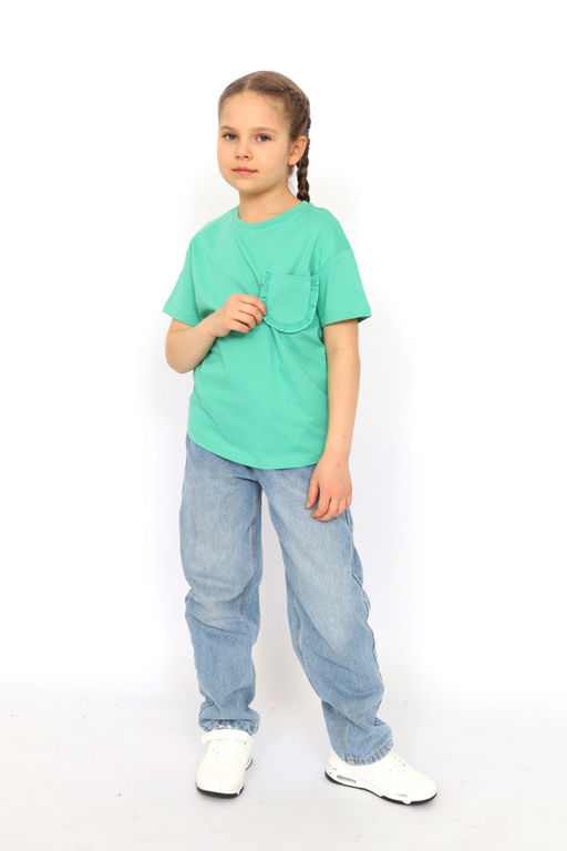 CRB wear/ CSKG 63794-37-397 Футболка для девочки,зеленый/Ex.Cherubino  фото 4