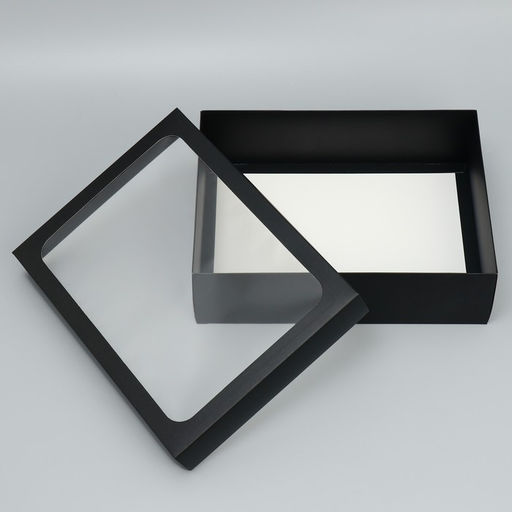 Коробка подарочная, упаковка, «Чёрная», 32×24×9 см