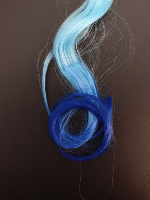 Заколка "Beautiful curl", blue (8.5*5.5 см, L=30 см)