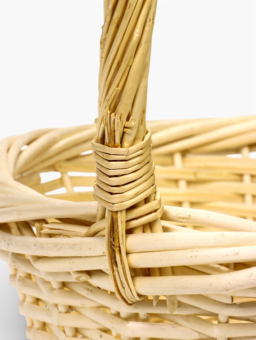 Корзина плетёная для хранения, лоза, светлая, набор 3 шт.