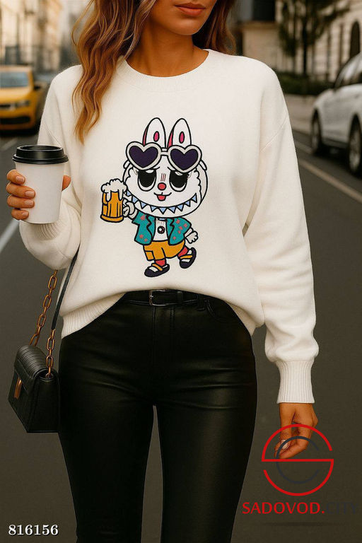 Кофта женская с рисунком - Bruno фото 4