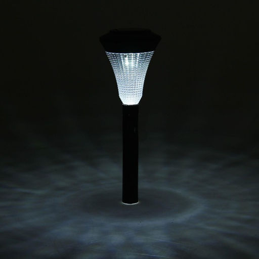 Садовый светильник Рифлёный конус, уличный, на солнечной батарее, 1 LED, свечение белое - Luazon lighting фото 10