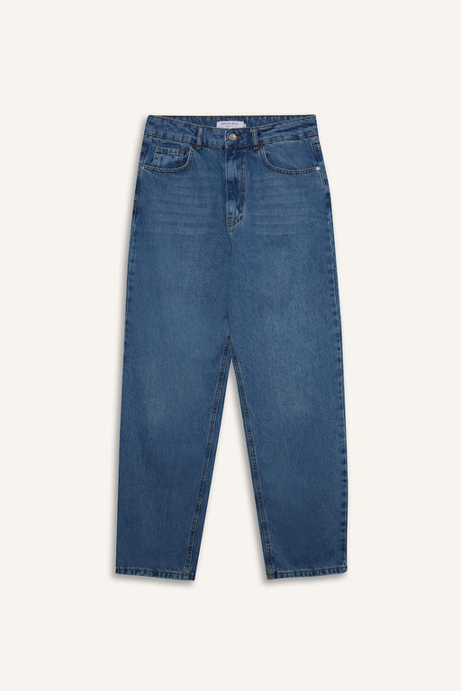%100 Pamuk Baggy Fit Jean Pantolon - Defacto фото 8