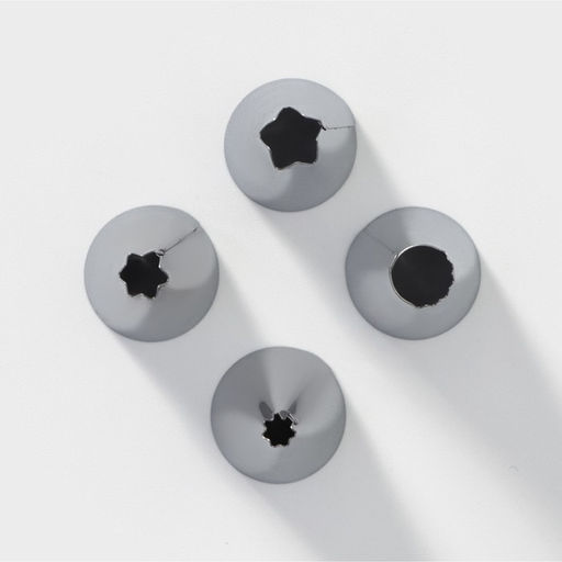 Набор кондитерский, 6 предметов: адаптер, мешок, 4 насадки d=1.8 см, бирюзовый - Simaland фото 2