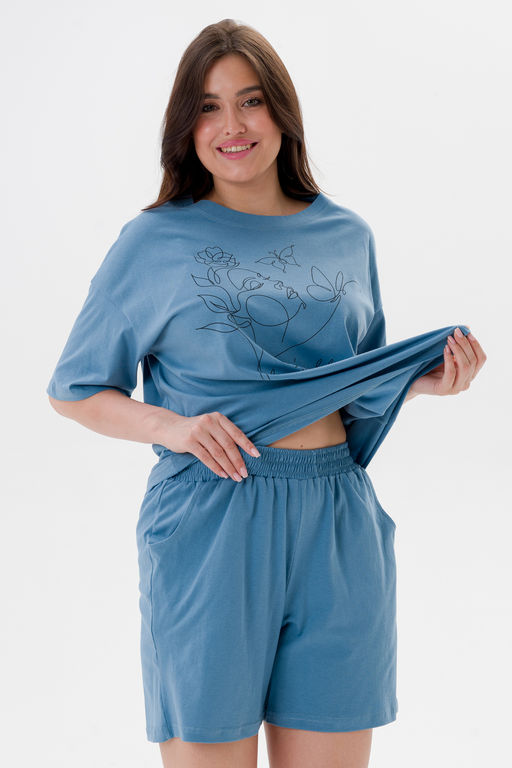 Пижама женская из кулирки Дива топаз - Амадэль фото 7