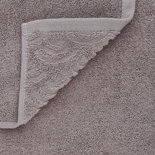 Полотенце махровое "Волна" 34х75см, хлопок 100%, серый (Китай)