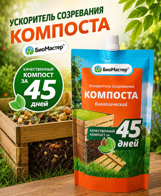 Ускоритель созревания компоста БиоМастер 0,35л (органический) - Здоровый Сад фото 4
