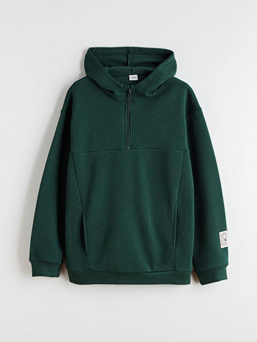 Kap??onlu Erkek ?ocuk Kal?n Sweatshirt