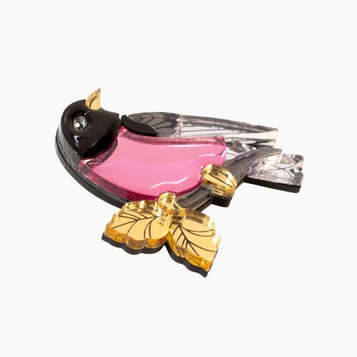 Брошь Розовый Робин - Orgalica фото 2