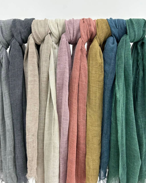 Палантин 210*100см в ассортименте 33-0002 бежевый