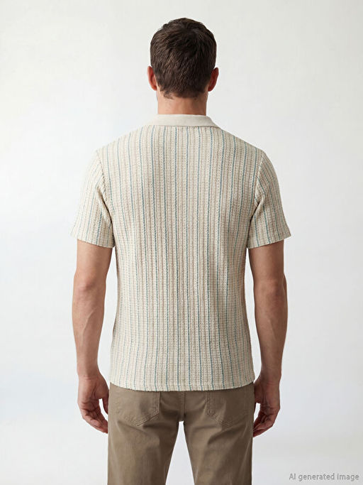 Polo Yaka ?izgili Erkek Ti??rt