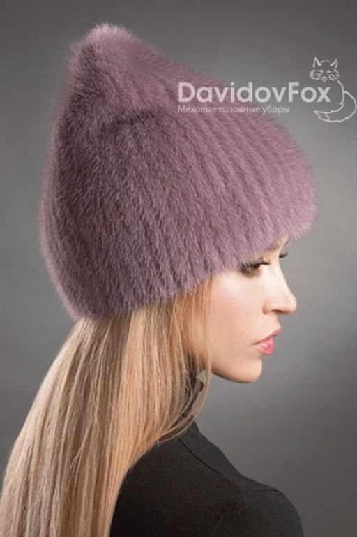 Шапка Бини норка клевер