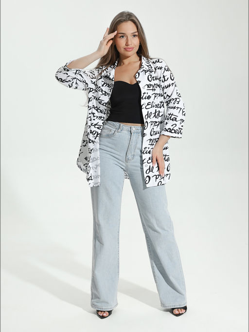 Жанетта туника женская (полоса синий) - Lovetex фото 99