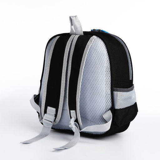 Рюкзак детский на молнии, 3 наружных кармана, цвет чёрный - Simaland фото 2