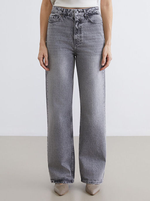 Straight Fit Kad?n Jean Pantolon