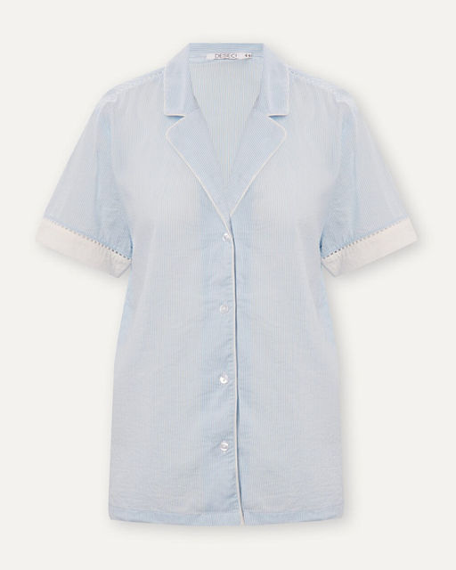 Пижамная блузка в полоску - Deseo фото 4