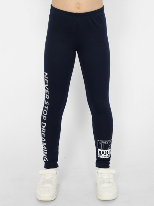 CRB wear/CWJG 70401-41 Брюки модель легинсы для девочки,темно-синий/Ex.Cherubino