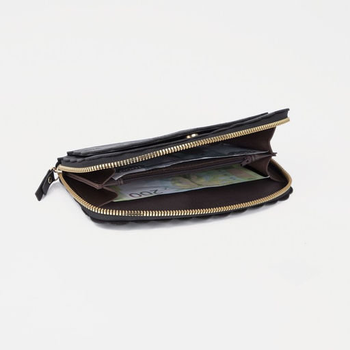 Кошелёк на молнии, цвет чёрный - Simaland фото 7