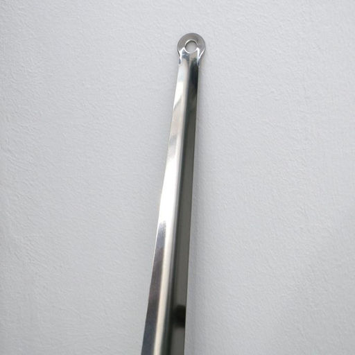 Ложка для обуви Доляна, с кольцом, металлическая, 45×4.5 см, нержавеющая сталь