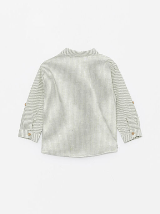 Uzun Kollu ?izgili Erkek ?ocuk G?mlek