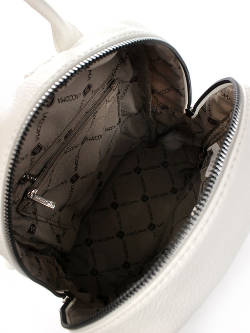 LACCOMA рюкзак Скарлет-Н2005-белый эко кожа хлопок