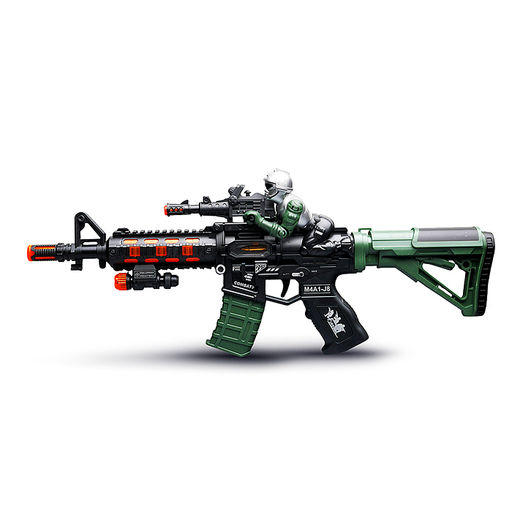 Автомат "Взрывной штурм" (свет, звук) на батарейках, в коробке