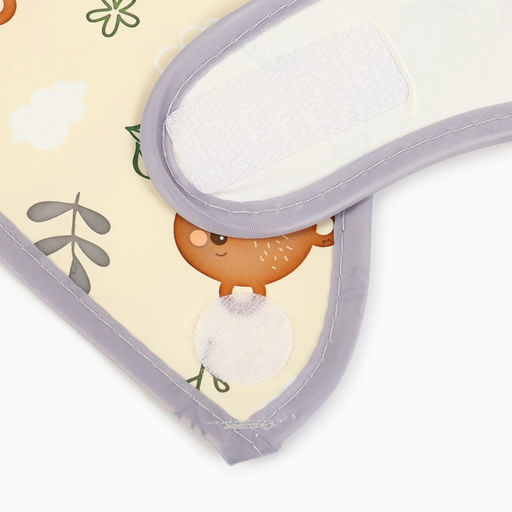 Нагрудник непромокаемый Крошка Я «Лесная сказка», на липучке, с карманом