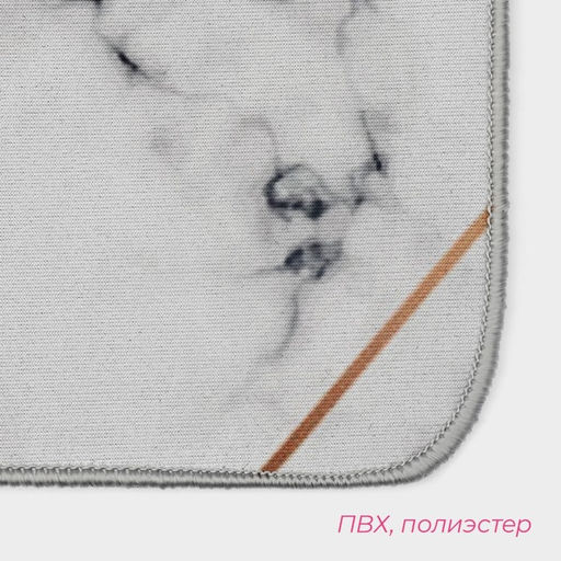 Коврики для ванной и туалета Доляна Мрамор, 2 шт., 5080 см, 4050 см  фото 2